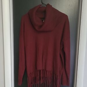 Michael Kors Deep Red Cowl Neck Sweater